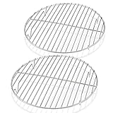 HaWare Abkühlgitter Rund 2er Set, 100% Edelstahl Kuchengitter Auskühlgitter zum Backen...