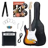 Rocktile Banger's Pack Komplettset E-Gitarre Sunburst (Verstärker, Tremolo, Tasche,...