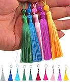 20pcs Mini Quasten,Mini Quasten Anhänge,Weiche Bunte Quasten 10 Farben,r für...