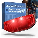 BÜCHEL Fahrrad Rücklicht LED für Gepäckträger - Made in Germany |Rücklicht...