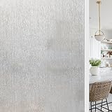 Shackcom Fensterfolie Sichtschutz 90x400cm Selbsthaftend Blickdicht Milchglasfolie...