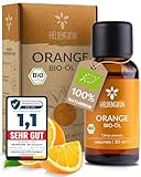 Heldengrün® BIO Orangenöl [100% NATURREIN] Kaltgepresst aus echten Orangen - Orangenöl...