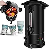 KESSER® Glühweinkessel 10L Edelstahl Inkl. 10x Becher Glühweinkocher mit Thermostat...