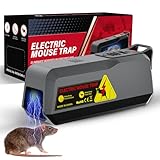 Elektrische Mausefalle Indoor Rattenvernichter Effektiver Mäuse Zapper Upgraded Sofort...