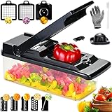 Gemüseschneider Multifunktions,15 in 1 Mandoline Gemüsehobel Edelstahl,...