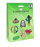 Ursus 43500003 - Diamond Painting Funny, Stickern mit funkelnden Diamanten, Set mit 2...
