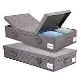 Sunydog Aufbewahrungsbox mit Deckel, faltbar, für Kleidung, mit Griff, Schrank, Decke,...
