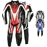 German Wear Einteiler Motorradkombi Motorrad Lederkombi aus Rindsleder echtleder...