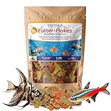Centra24 Premium Fischfutter 1L, Futter-Flakes, Flocken - Hauptfuttermittel für alle...