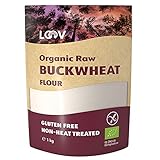 LOOV rohes Bio Buchweizenmehl, 1 kg, glutenfreies Mehl, nicht wärmebehandelt,...