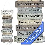 Bada Bing Wandschild Lebenseinstellung Motivation - Gehe deinen eigenen Weg - ca. 41 x 15...