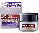 L'Oréal Paris Hyaluron Tagescreme mit LSF 50, Anti-Aging Gesichtspflege mit Micro-Filler...
