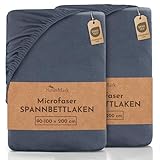 NatureMark Mikrofaser SPANNBETTLAKEN 2er Pack zum Sparpreis! viele Größen und Farben...