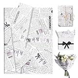 100 Blatt Seidenpapier Verpackungsmaterial, Retro Seidenpapier mit Zeitungsseidenpapier...