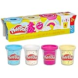 Play-Doh 4er-Pack Konfettiknete – buntes Knet-Set für kreatives Spielen und...