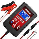 NEXPEAK 1,75A Autobatterie Ladegerät, 6V 12V Smart KFZ Batterie Ladegerät,...
