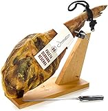 Serrano Schinken (Vorderschinken) Reserva Duroc + Schinkenhalter + Messer 4,5-5...