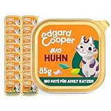 Edgard & Cooper Nassfutter für Katzen, (Bio Huhn, 85g x 16), Bio, Getreidefrei, voll von...