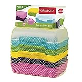 Emsa Clipboxen 3er-Set Variabolo 509388 | 6 Halbschalen für 3 Dosen | Beliebig...