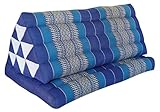 Kapok Thaikissen Dreieck XXL mit 1 Auflage (82216 - blau)