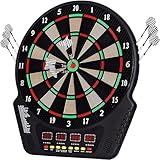 Elektronische Dartscheibe, FB-8 Profi Elektronik Dartspiel mit 6 Dartpfeil und...