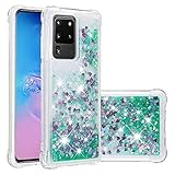 Didan Nadoli Glitzer Treibsand Hülle für Samsung Galaxy S20 Ultra,Silikon...