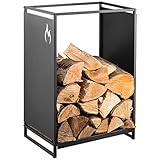 Kos Design Kaminholzregal Kaminholzhalter Brennholzregal Feuerholzregal...