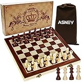 ASNEY Verbessertes Magnetisches Schachspiel, 38x38cm-Schachbrett-Brettspielset Aus...