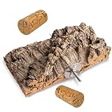 Einzigartiges, hochwertiges Korksitzbrett 20 x 10 cm Vogelsitzbrett Sitzstange...