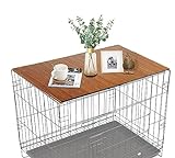 HiCaptain Pet Crate Table Topper - Faltbarer Kistenaufsatz für Hundekäfige, Draht...