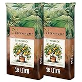 Green Home Zitruserde 36L - Erde für Zitruspflanzen & Mediterrane Pflanzen | Citrus Erde...