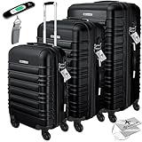 KESSER® 3tlg. Hartschalenkofferset Hartschalenkoffer Reisekoffer Set Reisekofferset...