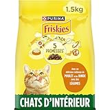 FRISKIES Hauskatze mit Huhn und Gemüse – 1,5 kg – Trockenfutter für ausgewachsene...