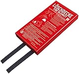 Brennenstuhl Feuer-Löschdecke BLD-02 (Brandschutzdecke 120x120cm, Soforthilfe...