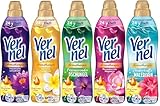 VERNEL Weichspüler Aromatherapie-Set 5x 37 Waschladungen (185WL) 1x Sinnliche...
