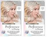 L'Oréal Paris Haartoner, Anti-Gelbstich für kühles Blond und intensiven Glanz, Ohne...