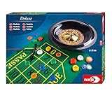 Noris 606102025 Deluxe Set Roulette – mit 2 Stahlkugeln, 60 Jetons und weiterem Zubehör...