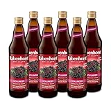 RABENHORST Holunder Muttersaft 6er Pack (6 x 700 ml) - 100 % purer...
