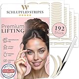 WOW STRIPES Schlupflider Augenlid Premium Stripes unsichtbar (192 Stk) | Lifting ohne OP,...