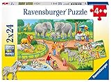 Ravensburger Kinderpuzzle - 07813 Ein Tag im Zoo - Puzzle für Kinder ab 4 Jahren, mit...