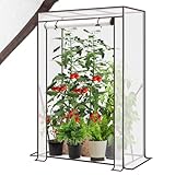 Sekey Gewächshaus Klein 150x100x50 cm, Tomatengewächshaus Foliengewächshaus...