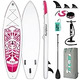FunWater Aufblasbares Stand Up Paddle Board 320x84x15cm SUP für alle Schwierigkeitsgrade...