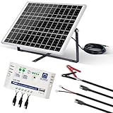ECO-WORTHY 25W 12V Monokristallines Solarmodul Solarpanel Kit: 25W Solarpanel +...