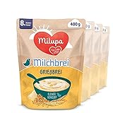 Milupa Miluvit Milchbrei Kleiner Genießer – 'Grießbrei' Babybrei ab dem 8. Monat,...