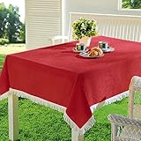 EMHELLE Gartentischdecke Garten Balkon Terrasse Tischdecke Camping Picknick Rund...