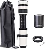 JINTU 420-1600mm Telefoto Zoom Objektiv Manueller Fokus für Canon T7i T6 T6i...
