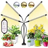 wolezek Pflanzenlampe LED,Pflanzenlicht,80 LEDs Pflanzenleuchte 3000K 5000K 660nm Wachsen...