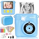 Sofortbildkamera Kinder 1080P 2,4' Bildschirm - Kinderkamera mit Druckpapier & 32GB Karte,...