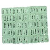 NIYANGLE 100 Stück Grüne Raffle Tickets aus stabilem langlebigem Material für...