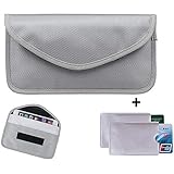 Newseego RFID Signalblocking Tasche | 2 x RFID-Kreditkartenhüllen, Keyless Go Schutz...